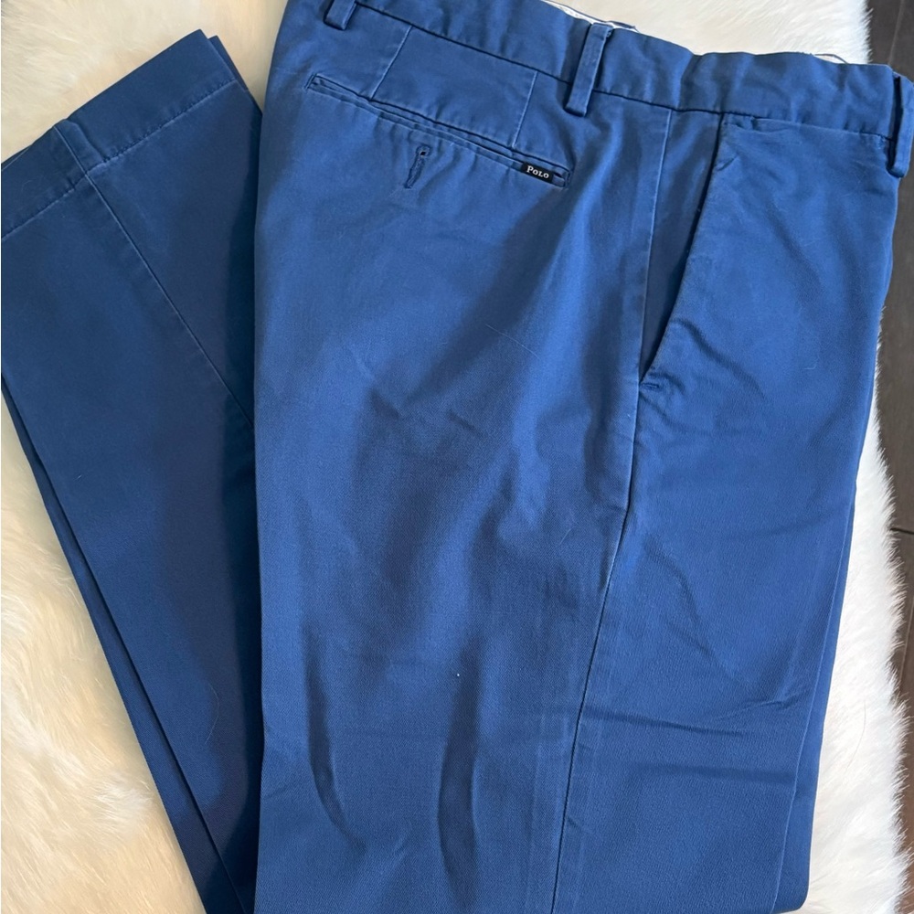 Polo Ralph Lauren stretch slim fit Nautical Blue Chinos, 31/30